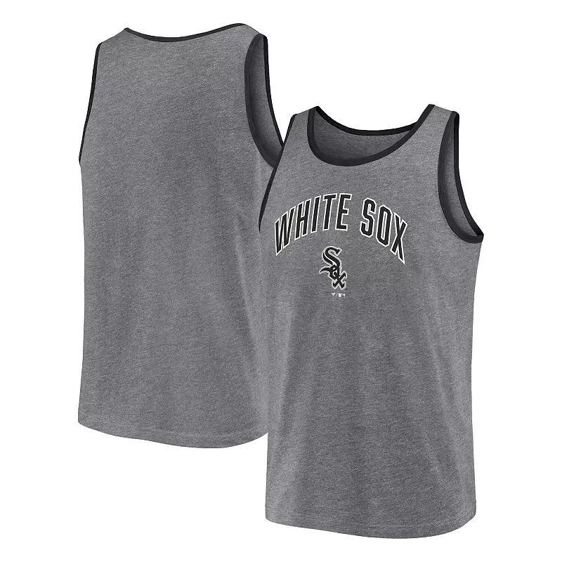 Mens Fanatics Heather Gray Chicago White Sox Primary Tank Top Product Image