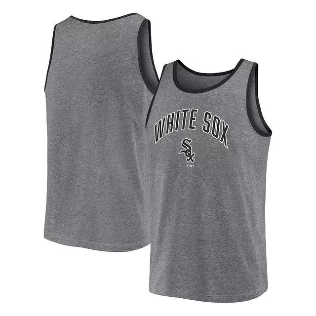 Mens Fanatics Branded Heather Gray Chicago White Sox Primary Tank Top Product Image