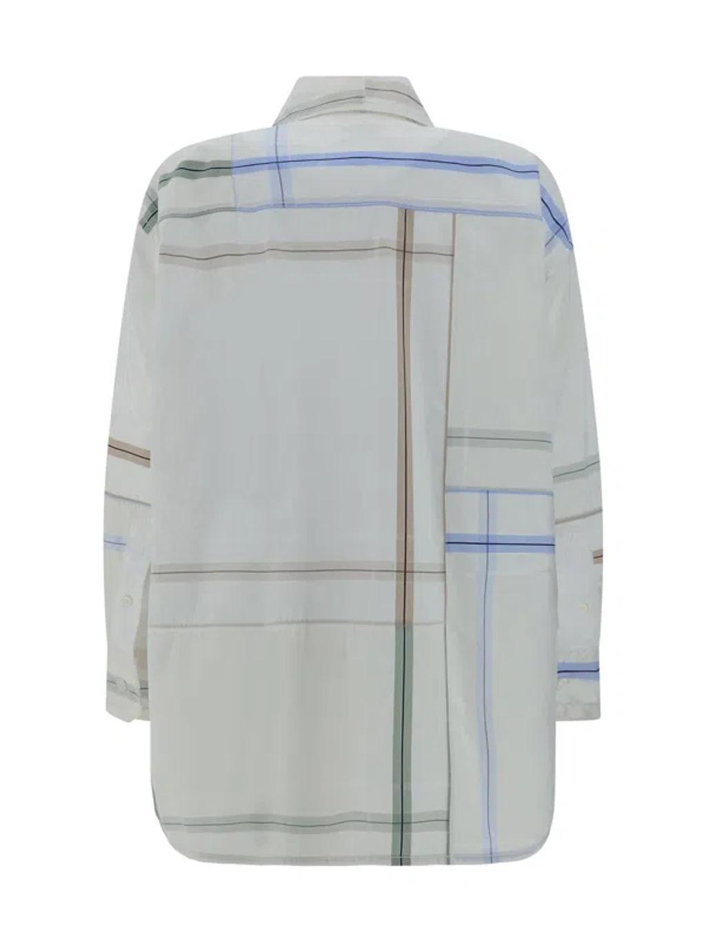 Handkerchief Shirt In White/blue/green/tau Product Image