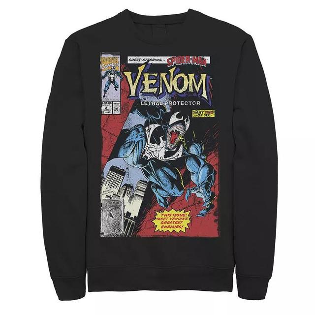 Mens Marvel Venom Lethal Protector Retro Comic Sweatshirt Product Image