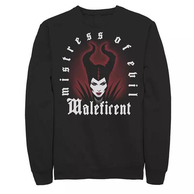 Disneys Maleficent Red Glow Portrait Logo Mens Sweatshirt Product Image