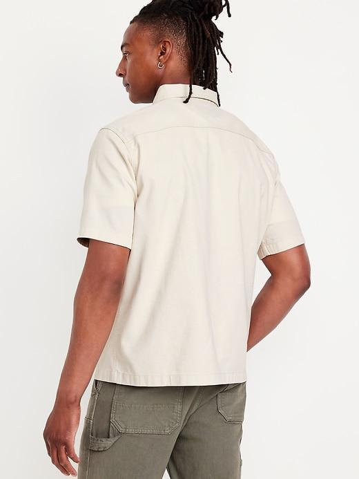 Quarter-Zip Workwear Shirt Product Image