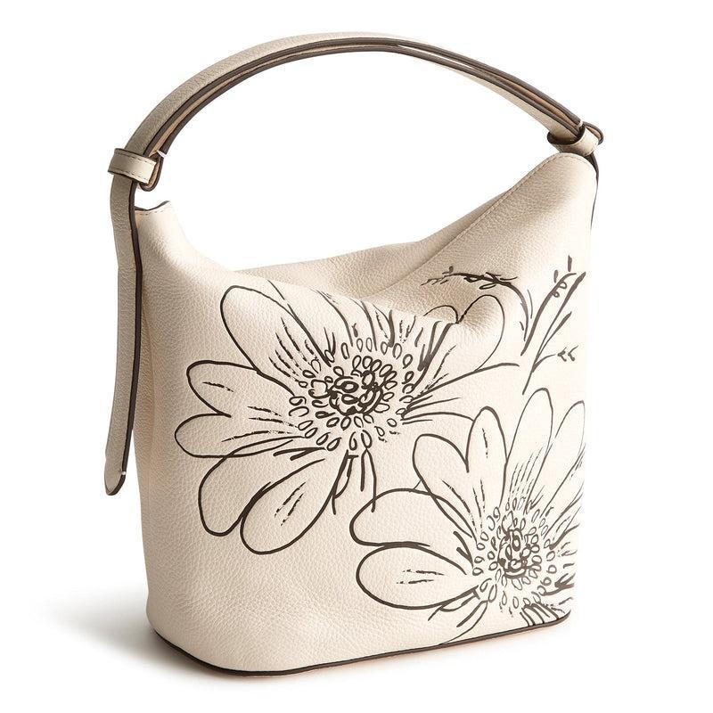 Vera Bradley Astoria Shoulder Bag Women in Bloom Cottage Cream White Product Image