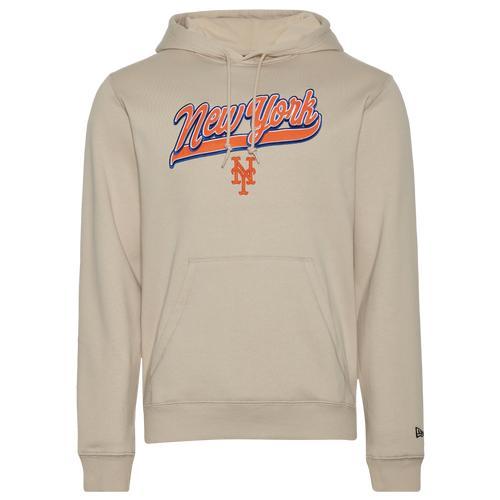 New Era Mens Mets Hooded Pullover - Tan/Tan Product Image