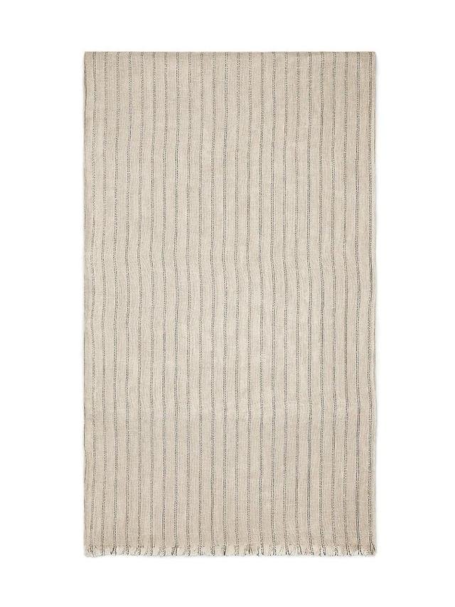 Womens Linen Sparkling Stripe Scarf Product Image