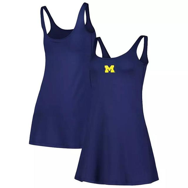 Womens ZooZatz Navy Michigan Wolverines Logo Scoop Neck Dress Product Image