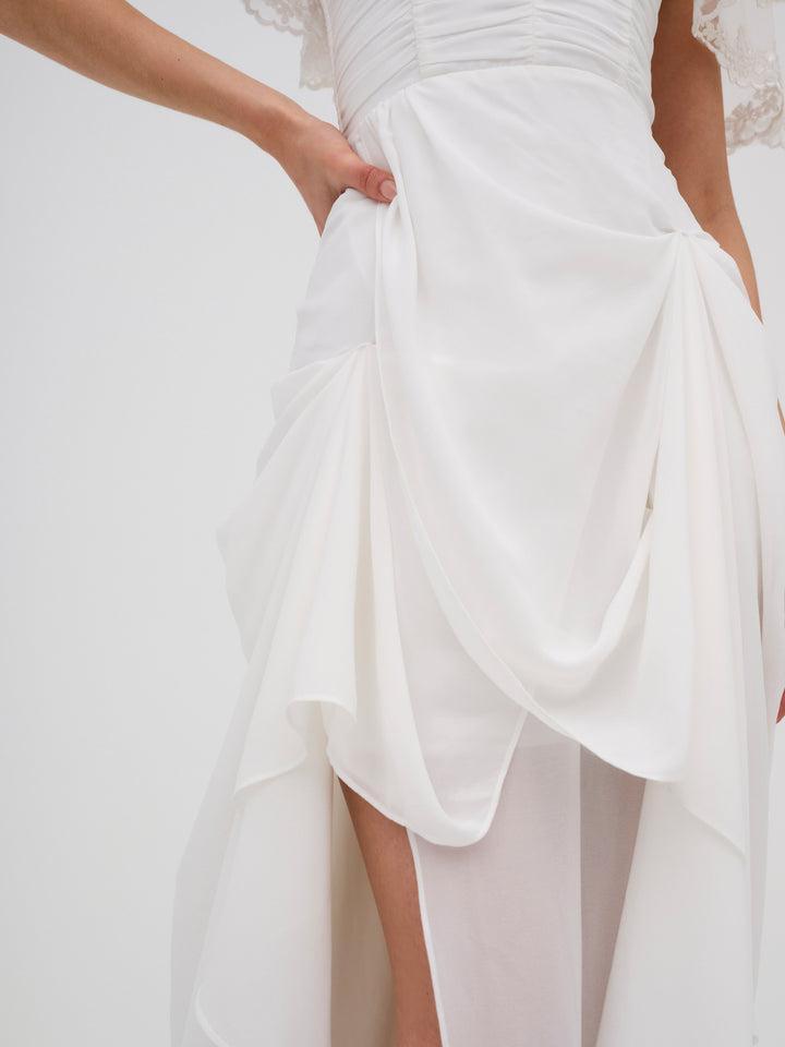 June Maxi Dress — White Product Image