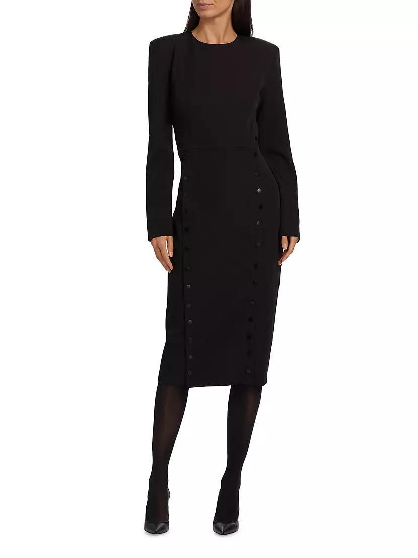 Cora Long-Sleeve Midi-Dress Product Image