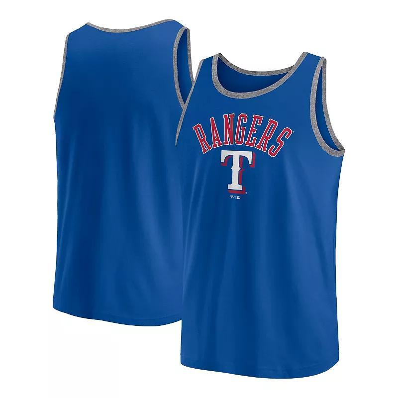 Fanatics Mens Royal Texas Rangers Bet Tank Top - Royal Product Image