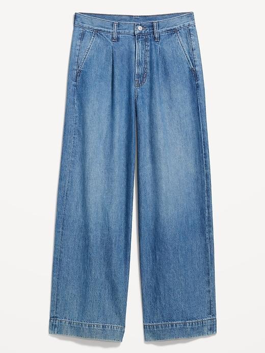 Extra High-Waisted Sky-Hi Wide-Leg Trouser Jeans Product Image