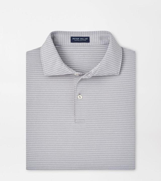 Peter Millar Mens Empire Performance Jersey Polo | Color: Gale Grey | Size: XL Product Image