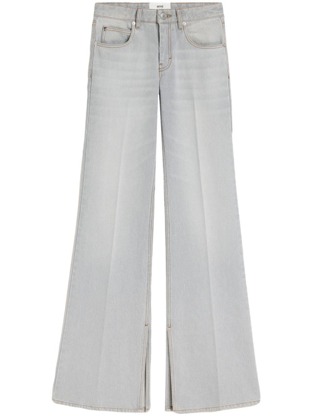 high-rise wide-leg jeans product image