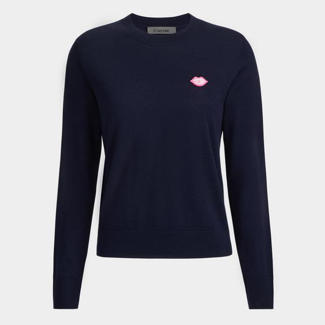 MOTHER GOLFER MERINO WOOL CREWNECK SWEATER Product Image