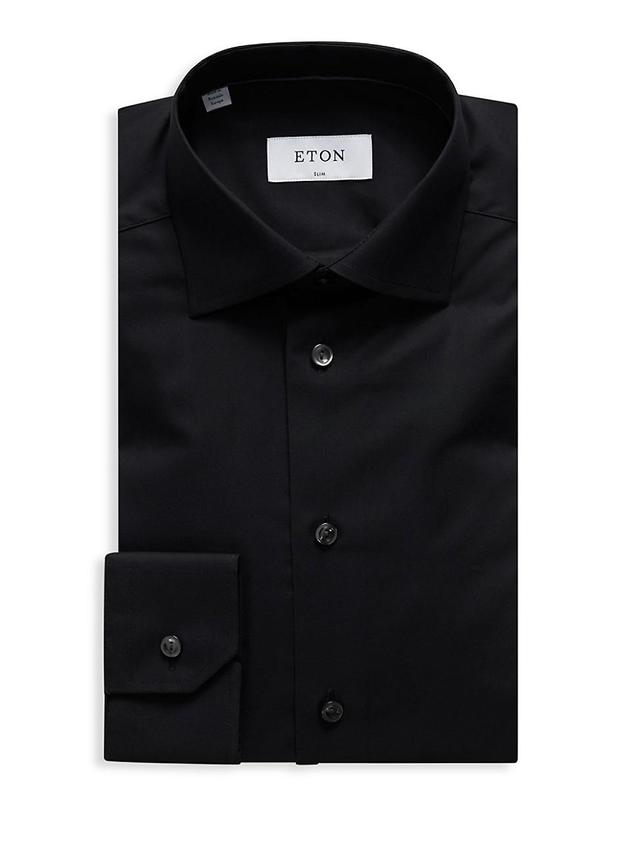 Mens Stretch Slim-Fit Cotton Dress Shirt Product Image