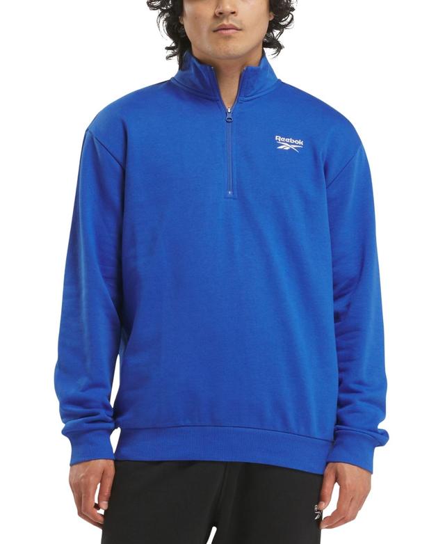 Reebok Mens Identity Regular-Fit Quarter-Zip Fleece Sweatshirt Product Image