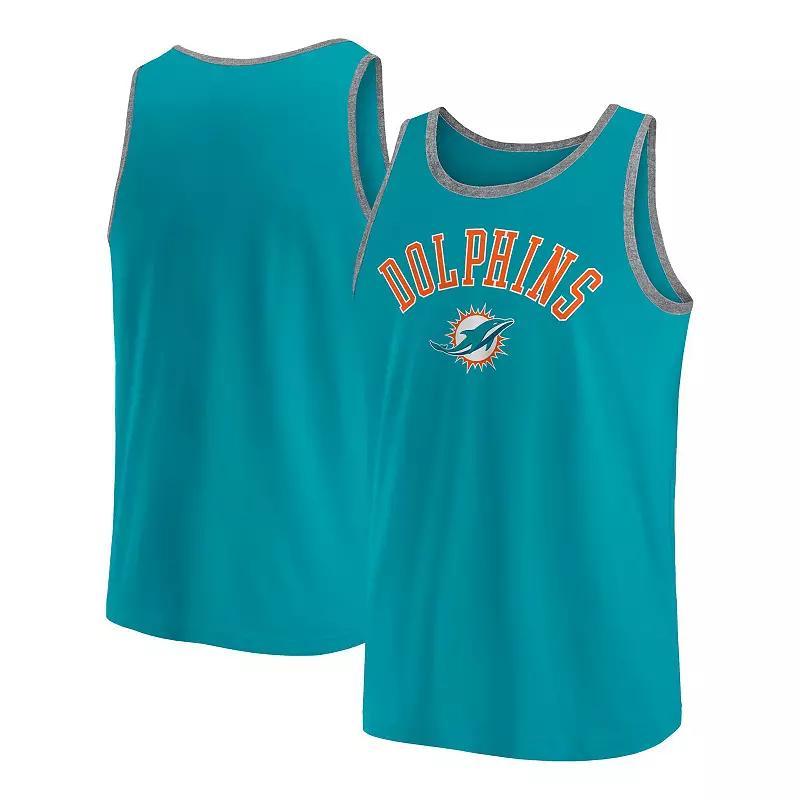 Fanatics Mens Aqua Miami Dolphins Bet Tank Top - Aqua Product Image