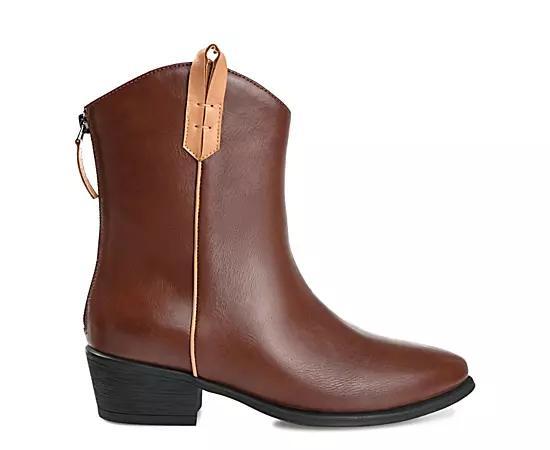 Journee Collection Womens Novva Western Ankle Boot Product Image