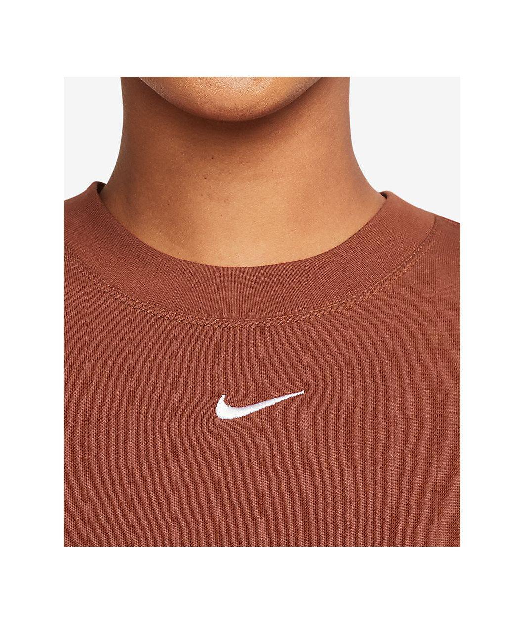 Nike Sportswear Essential Orange Boxy T-Shirt Product Image