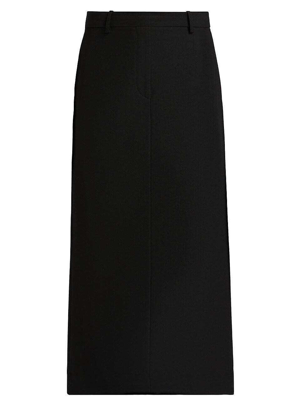 Womens Wool-Blend Straight Maxi Skirt Product Image