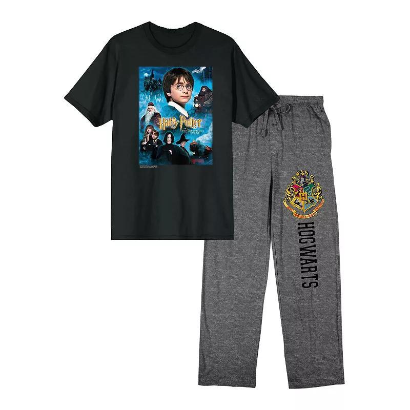 Mens Harry Potter Pajama Top & Pajama Bottom Set Product Image