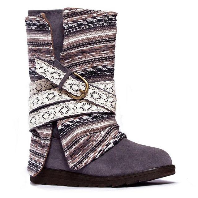 MUK LUKS Nikki Womens Fold-Over Midcalf Boots, Girls Product Image