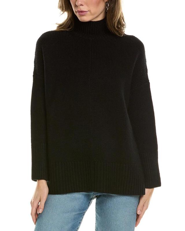 Trapeze Turtleneck Wool & Cashmere-blend Sweater In Black Product Image