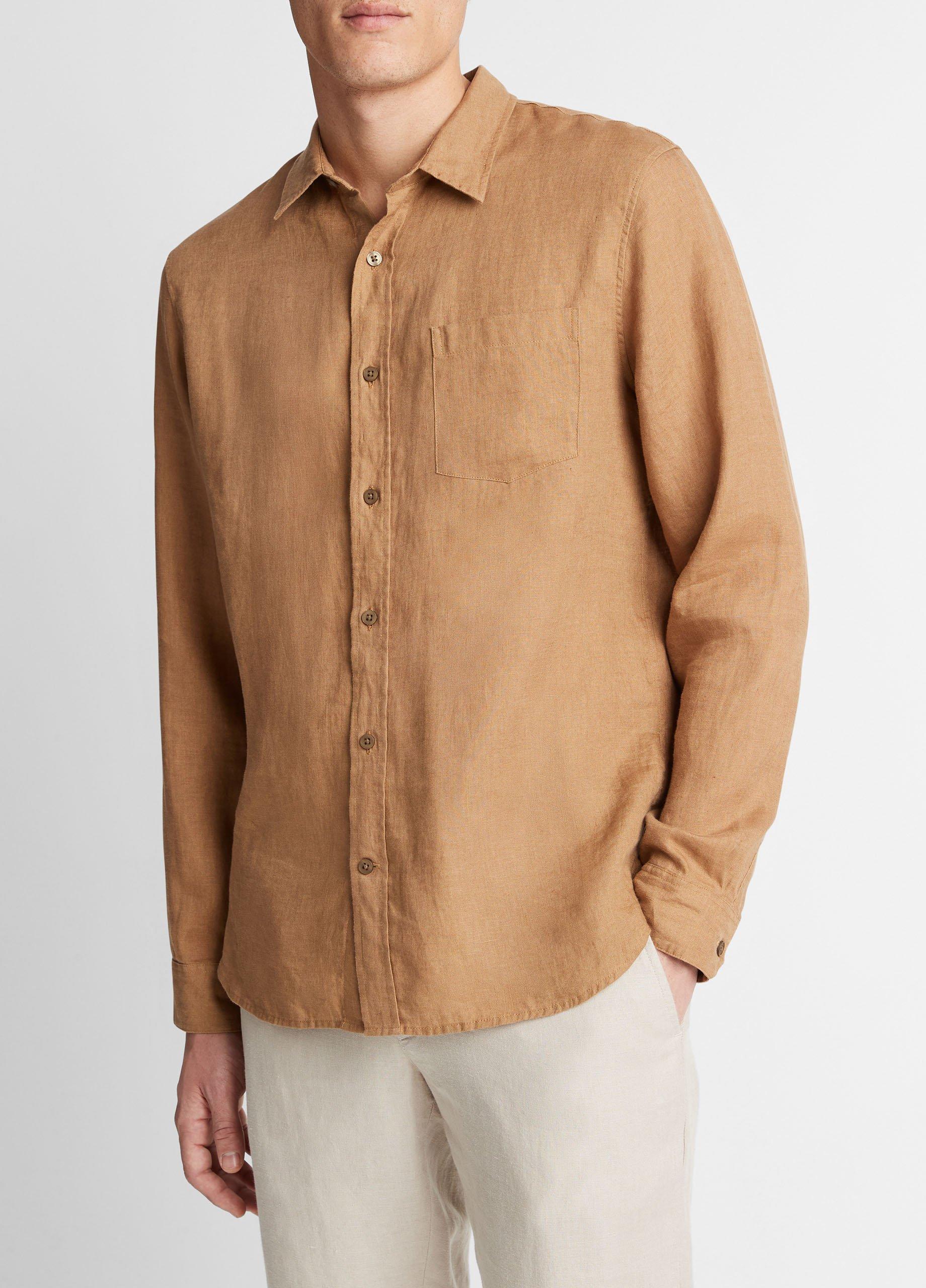 Linen Long-Sleeve Shirt Product Image