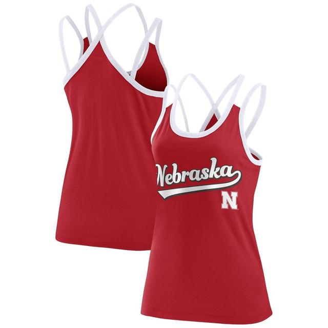 NCAA Nebraska Cornhuskers Womens Two Tone Tank Top Product Image