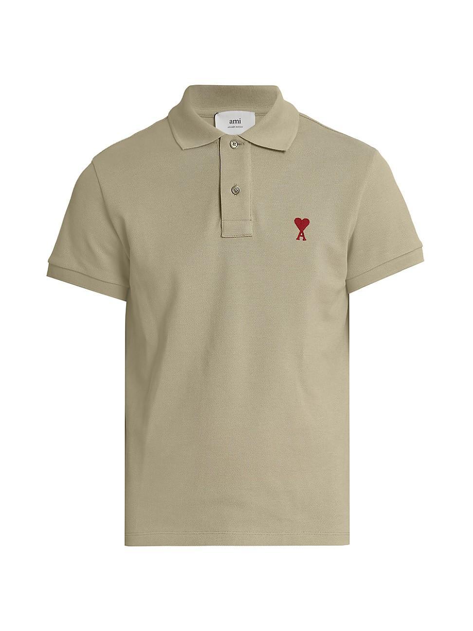 Mens Logo-Embroidered Cotton Polo Shirt Product Image