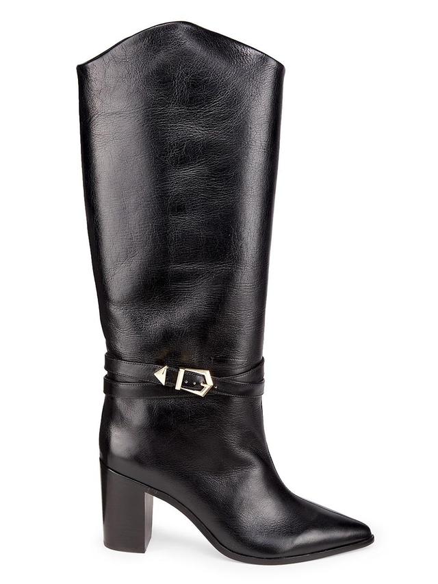 Womens Maryana 90MM Leather High-Heel Boots Product Image