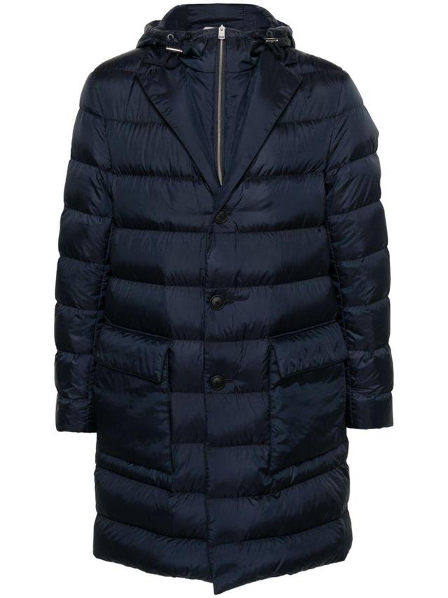 Layered Quilted Padded Jacket In Blau Product Image