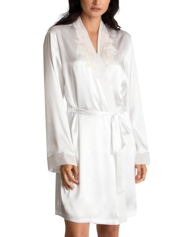 Linea Donatella Sonya Embellished Satin Bridal Wrap Robe Product Image