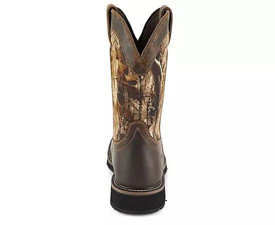 Justin Boots Mens Trekker 11 Camo Waterproof Work Boots Product Image