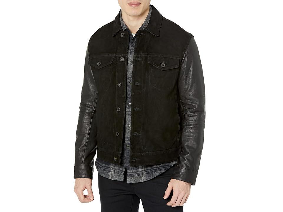 John Varvatos Rex Trucker - Modern Trucker Jacket, Shank Closure L1448Y4 Men's Clothing product image