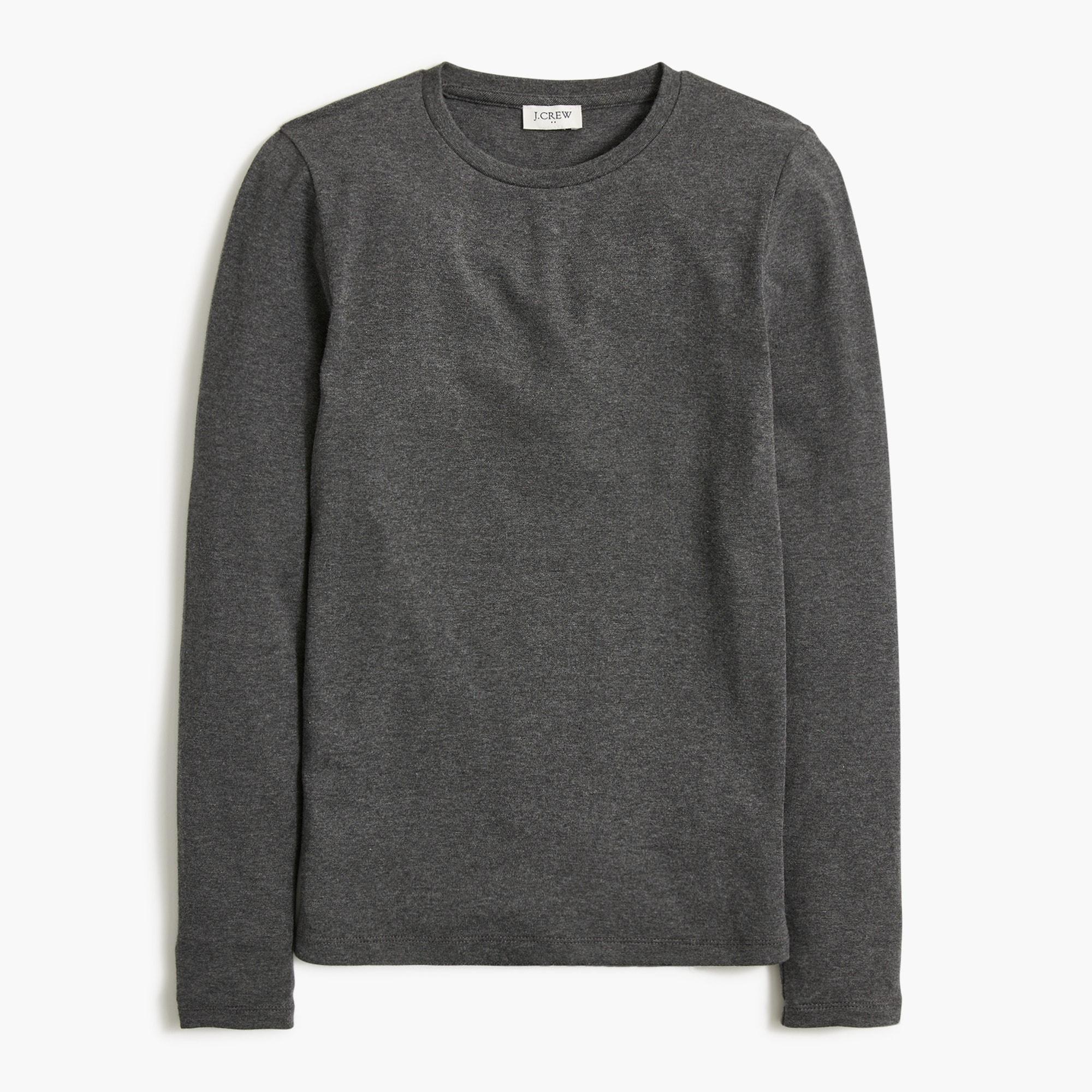 Long-sleeve ribbed everyday tee Product Image