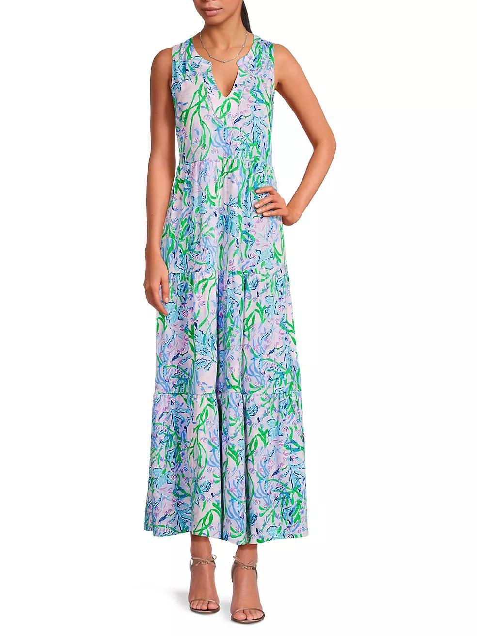 Sydnee Tiered Floral Maxi Dress Product Image