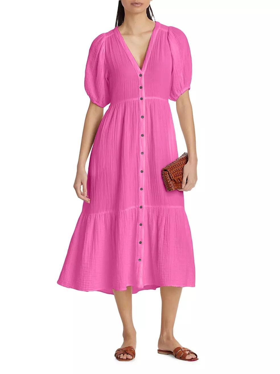 Lennox Cotton Midi-Dress Product Image