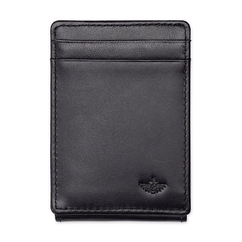 Mens Dockers RFID-Blocking Smooth Leather Front Pocket Wallet with Magnetic Money Clip Product Image