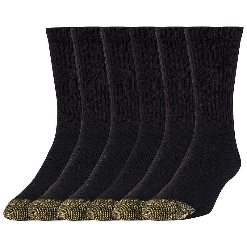 Mens GOLDTOE 6-pack Short Crew Socks Product Image