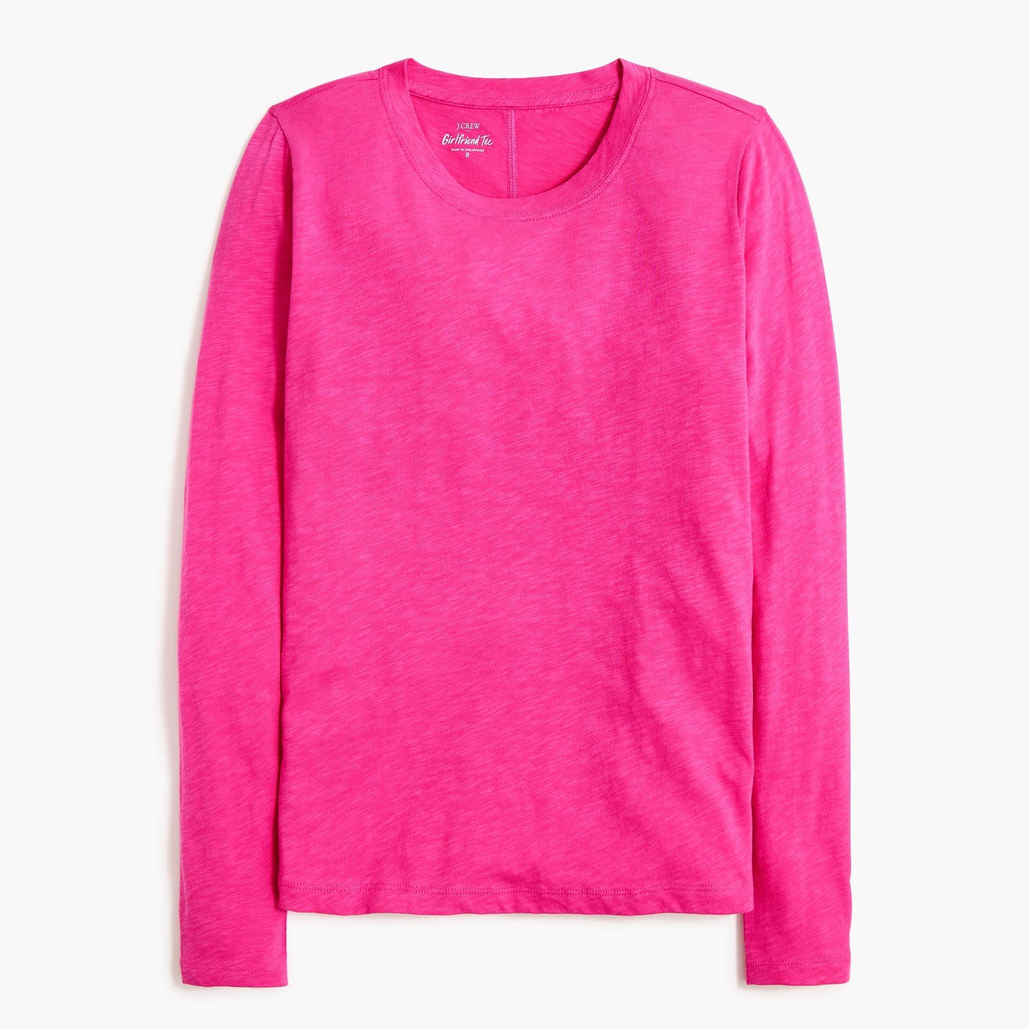 Long-sleeve crewneck girlfriend tee Product Image