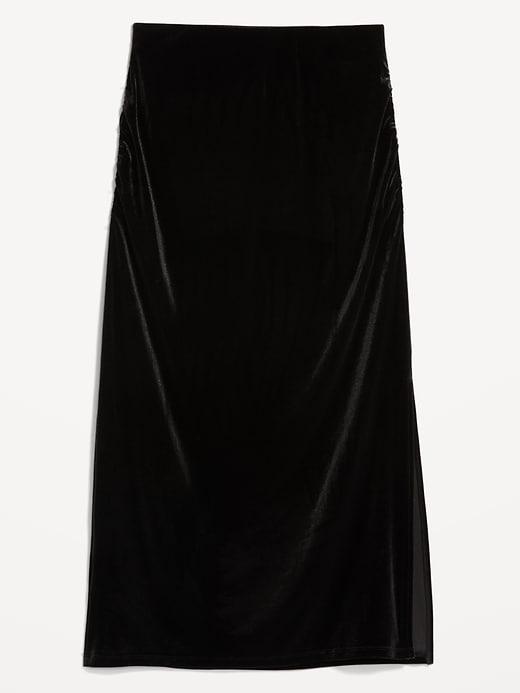 Velvet Maxi Skirt Product Image