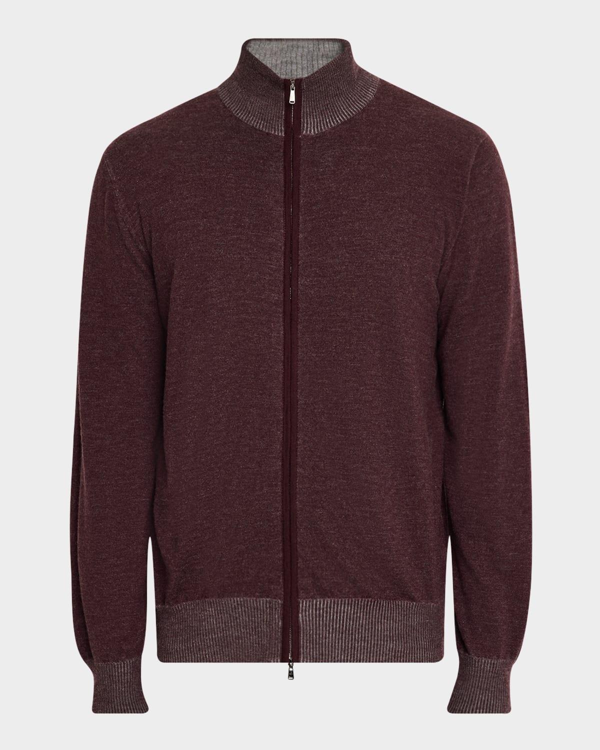 Mens Vanise Cashmere Full-Zip Sweater Product Image