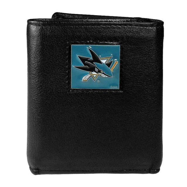 Mens San Jose Sharks Trifold Wallet, Black Product Image