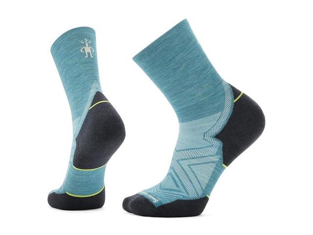 Smartwool Run Targeted Cushion Mid Crew (Cascade ) Men's Crew Cut Socks Shoes Product Image