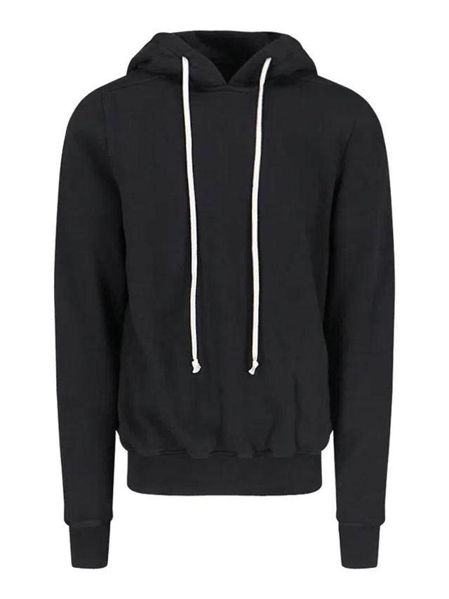 Hooded Sweatshirt With Fringe In Black Product Image