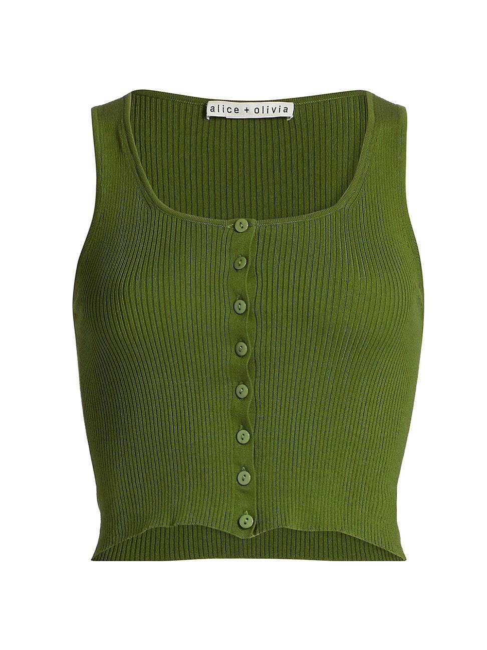 Womens Daryn Rib-Knit Crop Tank product image