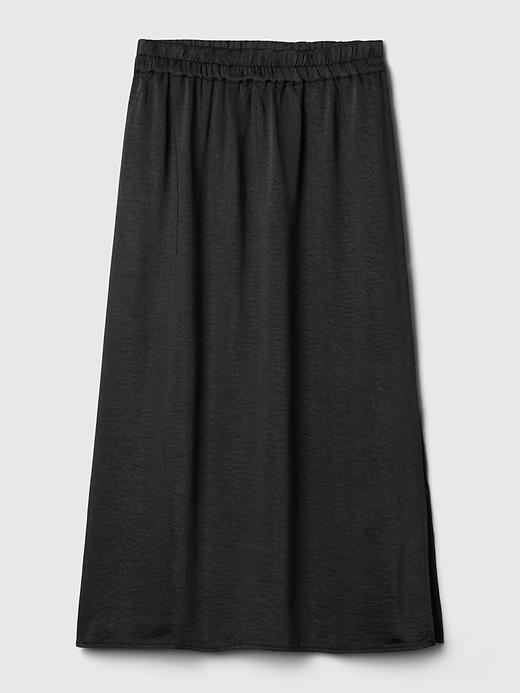 Satin Midi Skirt Product Image