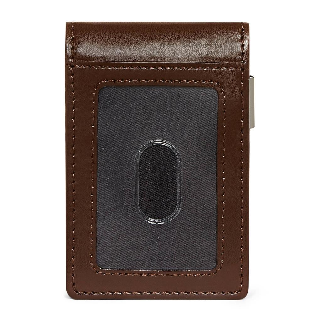 Men's RFID Bifold Wallet with Money Clip - Goodfellow & Co™ Brown Product Image