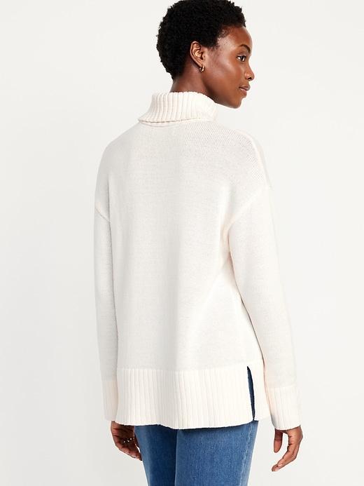 Turtleneck Tunic Sweater Product Image