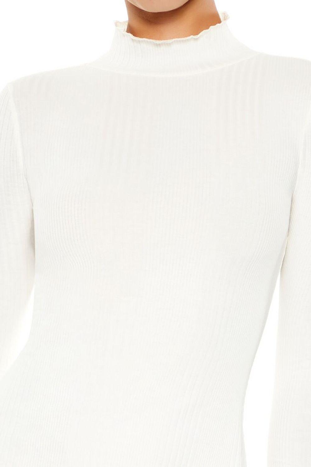 Ribbed Knit Mock Neck Mini Dress | Forever 21 Product Image